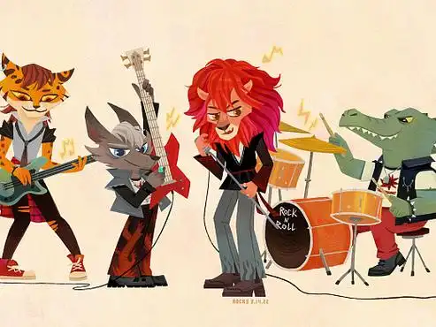 动物摇滚乐队【附插画教程】