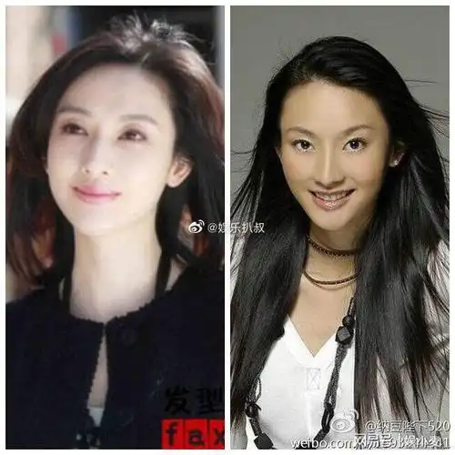 张俪居然也换过头?不过整容前也算是个美女了