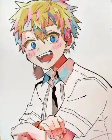 彩铅动漫手绘步骤教程 人物 男 作者juliriv.