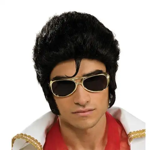 节日男士道具舞会卷发假发猫王万圣