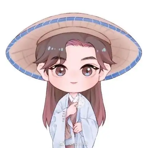 山河令,古风q版,周子舒,温客行山河令q版同人_山河令_插画_板绘_头像