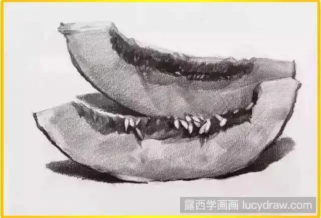 素描哈密瓜