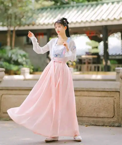 水姣汉韵阁芙蓉新款原创汉服女齐腰对襟日常清新民族服装