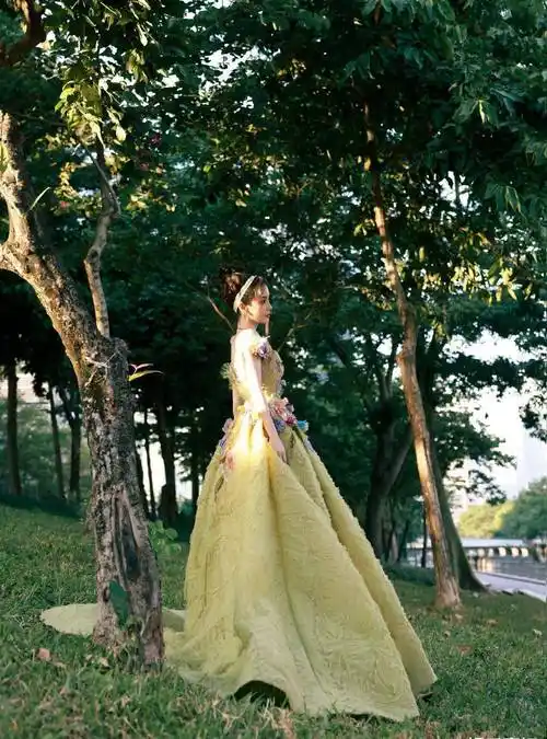 angelababy时尚芭莎慈善晚宴造型,将绿野仙踪的氛围展现淋漓尽致_elie