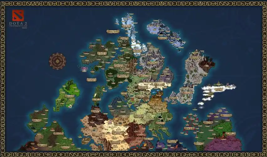 dota2没屁事——饭制dota2世界地图公布(2023.07.16)_dota_地方_什么