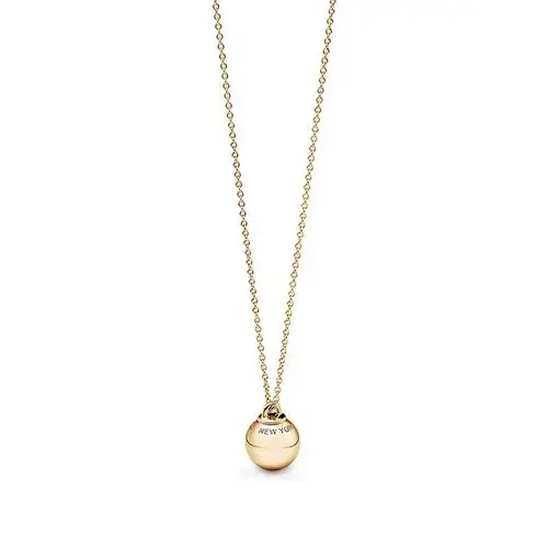 tiffany & co./蒂芙尼女士项链18k 黄金球形装饰吊坠优雅简约
