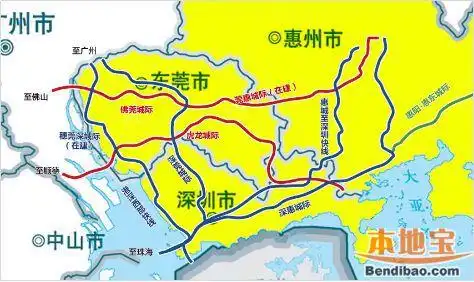 深惠城轨是深圳连接惠州的快速轨道项目,将深圳西部的南山-前海中心