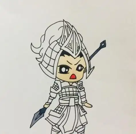 简单卡通古代士兵简笔画步骤霸气古代士兵简笔画怎么画