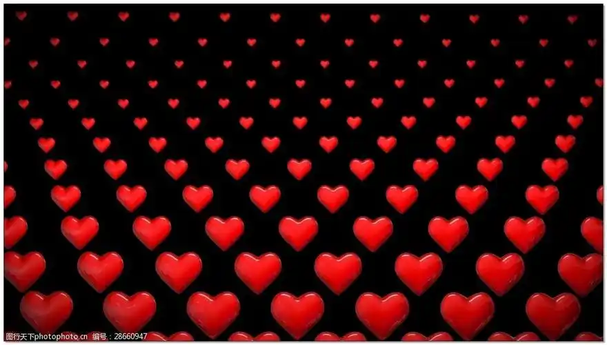 情人节爱心背景视频素材