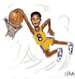 q版科比-学习简笔画-儿童资源网手机版24科比简笔画