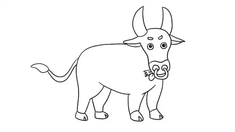 水牛简笔画怎么画