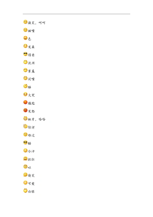 qq表情的意思.doc