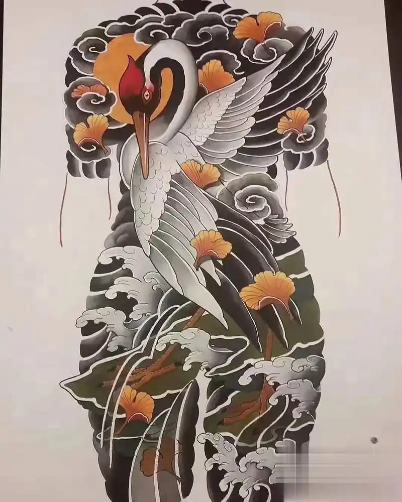 特价几款大满背#纹身图案手稿 #日式老传统 #纹身图案手稿  - 抖音