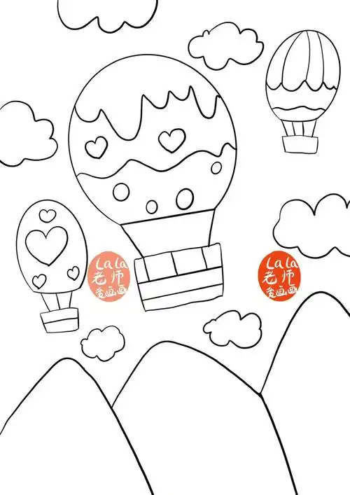 儿童画  #少儿创意美术  #简笔画  #少儿美育  #亲子  #宝妈  #热气球