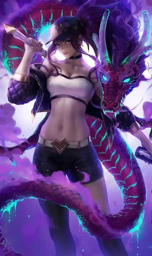 游戏高清壁纸《英雄联盟》阿卡丽