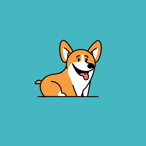 插画丨画出萌一脸的柯基gif超级奶萌受不鸟了