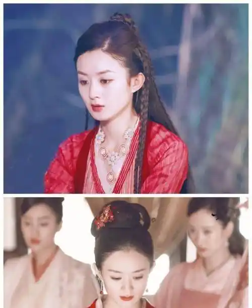 原创原创85小花竞争有多刚刘诗诗穿红衣凹造型却不敌赵丽颖一个红衣