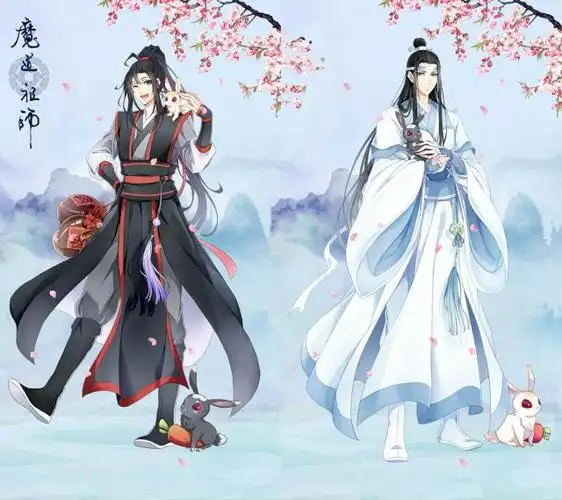 魔道祖师:官方发布q版兔子款魏无羡和蓝忘机,羡羡肩扛随便剑