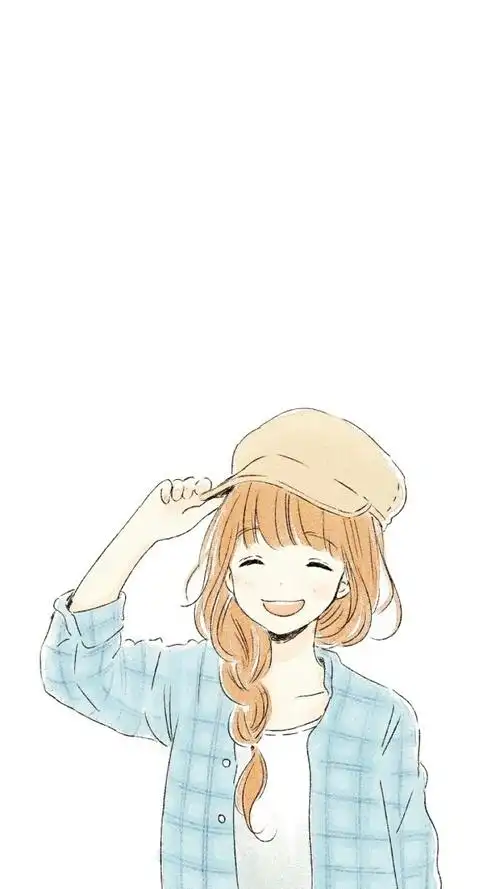 女孩动漫壁纸文艺小清新微笑