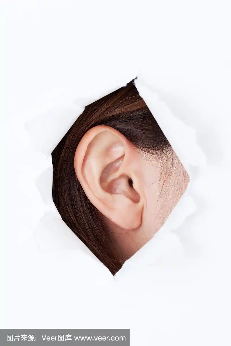 人的耳朵,洞,垂直画幅,特写,仅成年人
