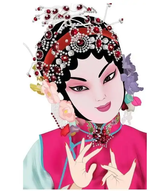 京剧国粹│女花旦脸谱绘画教程