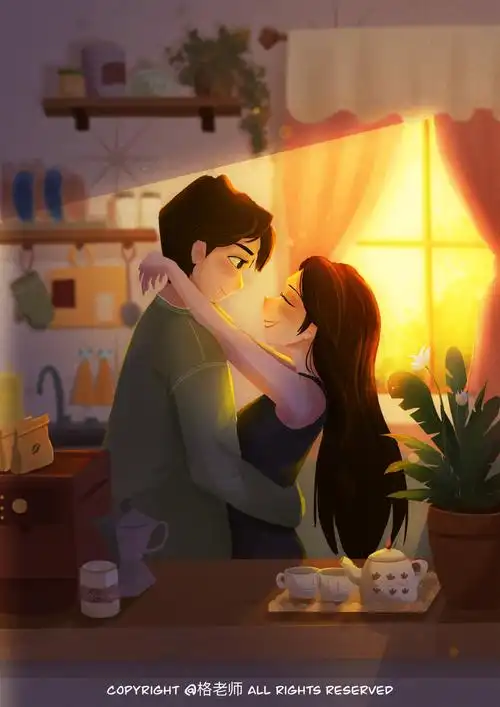 情侣插画"恋爱的100件小事"