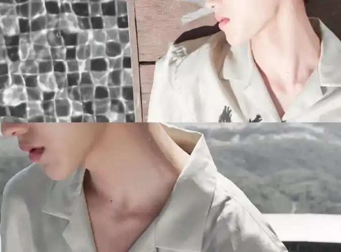 蔡徐坤锁骨好性感##蔡徐坤撩头发好帅