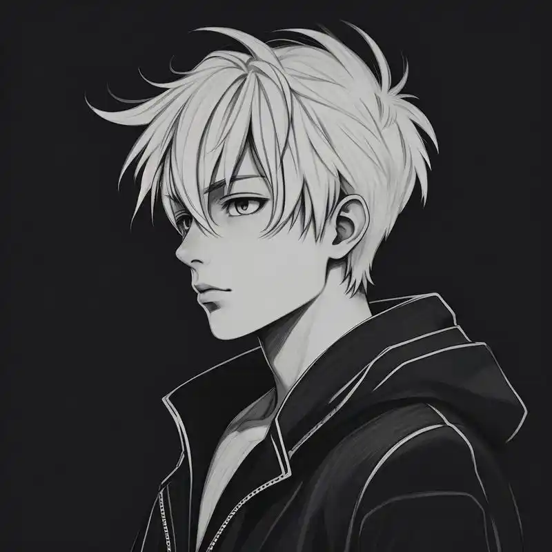 痞帅黑白男生头像,谁能拒绝99