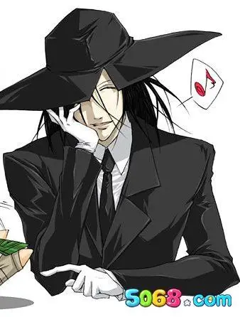 有没有穿黑色西装的动漫人物,发给我,谢谢!多一点!