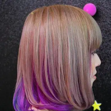 沙宣发型漂染什么颜色好看图片女生染色发型图片