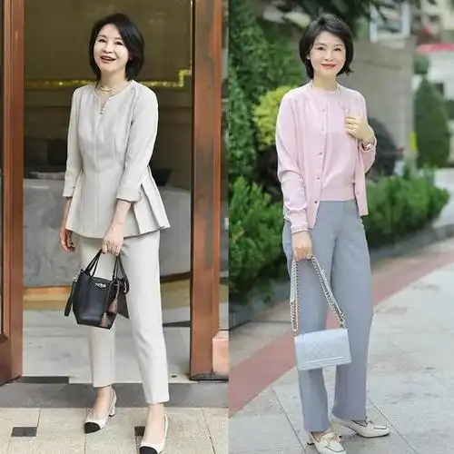 50岁女人穿搭想要知性优雅!学她这样穿,轻松赢得体面和高级感