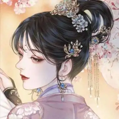 古风动漫女生头像万千星河不及你眉眼动人.