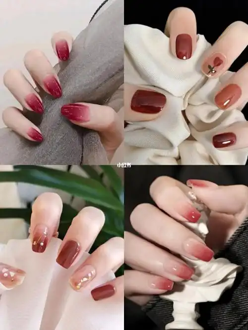 冬日美甲百搭温柔亮色系美甲