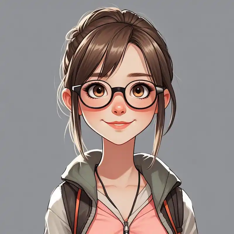 哇喔,这次带来的是一批超可爱的戴眼镜卡通女孩头像!