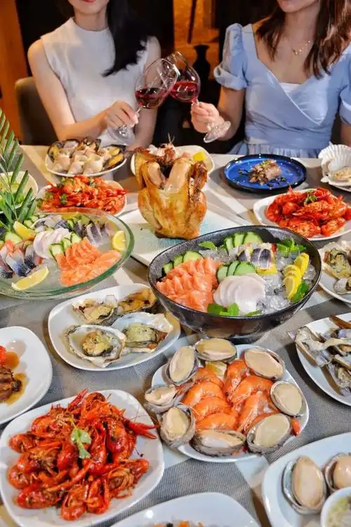 299元抢广交会威斯汀2大2小自助餐海鲜刺身熟食甜品100道环球美食任点