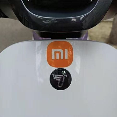 小米新款logo贴纸九号电动车贴防水反光圆角标志装饰abne系列su7