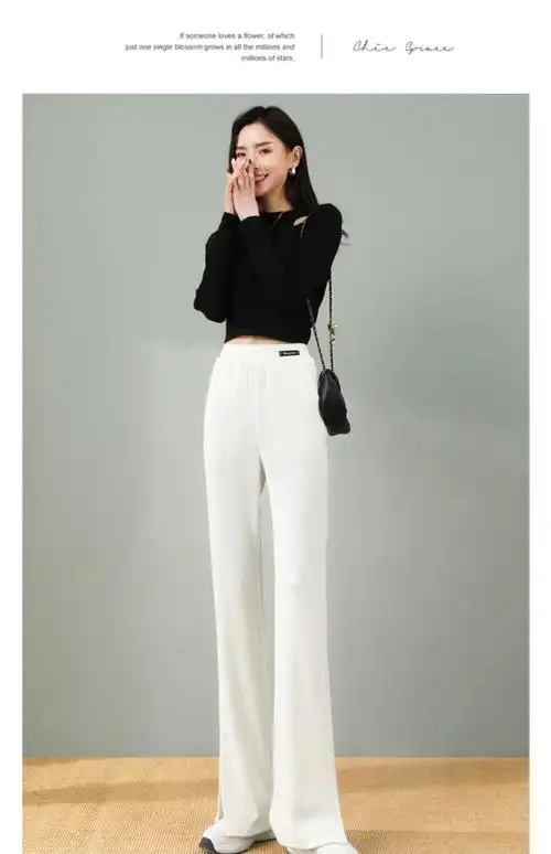 女裤裤型:阔腿裤裤长:长裤服装款式细节:口袋厚薄:常规年份季节:2022