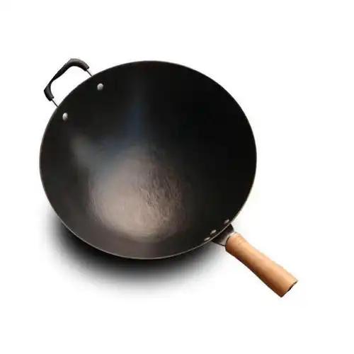 小型小1-2人 小锅锅子熟铁小型圆底铁锅电用小型炒锅 小 家用