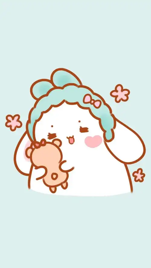 可爱软萌卡通兔子图片手机壁纸