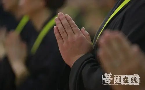 双手合十(图片来源:大菩文化 摄影:慧德)《观音义疏》云:合掌为敬,手
