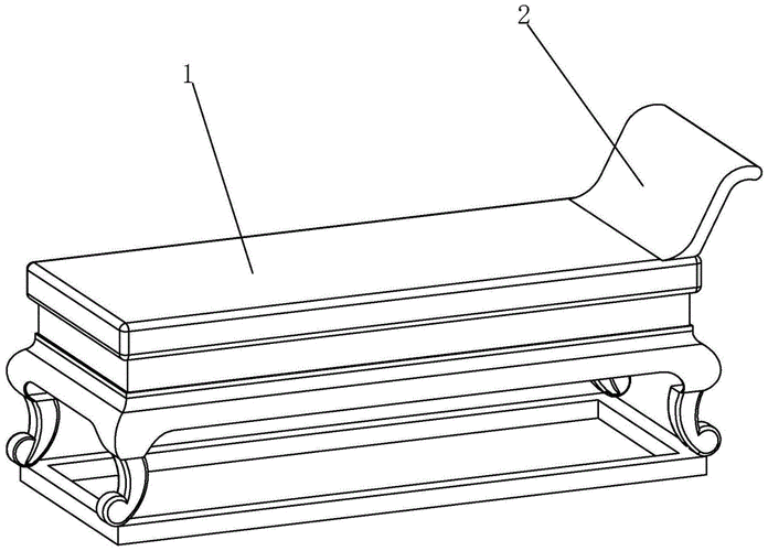 一种民宅用的美人榻的制作方法