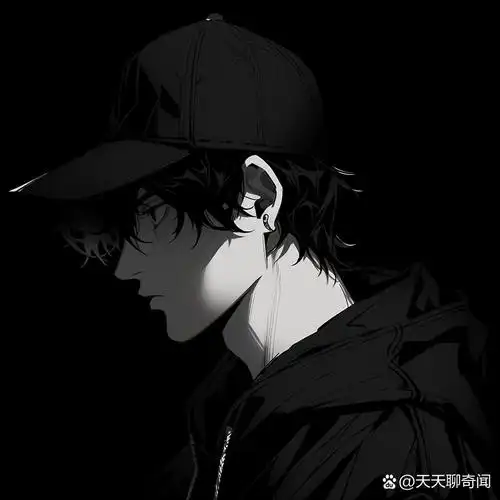 高冷黑白男生头像