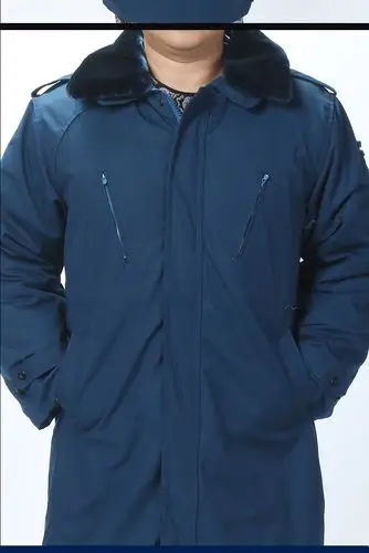 运动户外冬季空军常服大衣蓝色加长加厚城市保暖棉大衣