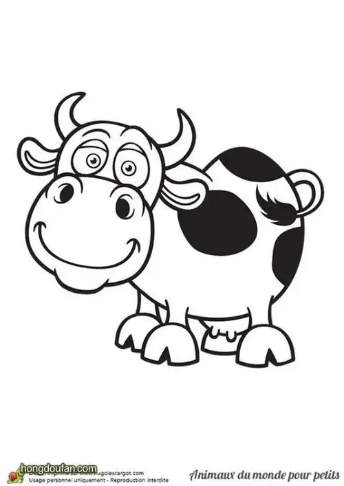 如何画出一头小牛小牛简笔画大全