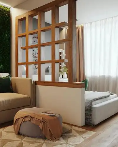 45㎡小户型,温暖自然的氛围感真让人心动,植物墙背景墙超加分