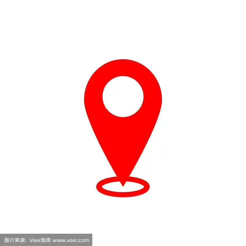 地图指针图标gps位置符号平面设计