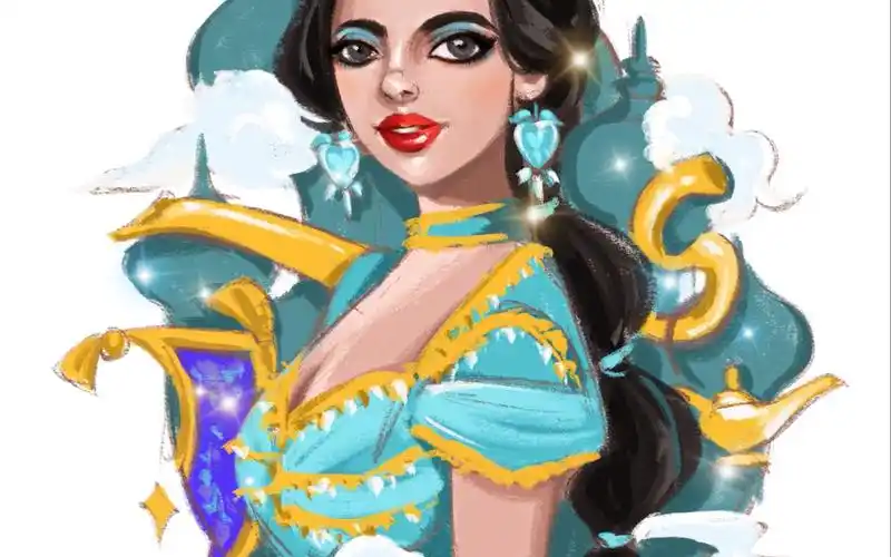 【ipad pro绘画】 procreate迪士尼 阿拉丁茉莉公主