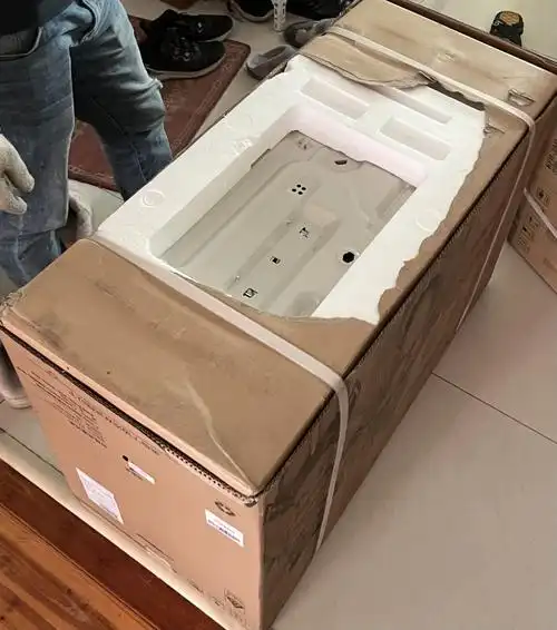 新买的华凌空调到货包装破损我签收了