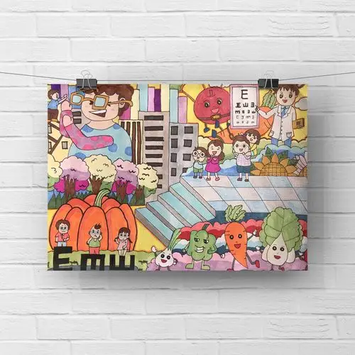 下六学校"第九届体育艺术节"现场绘画比赛