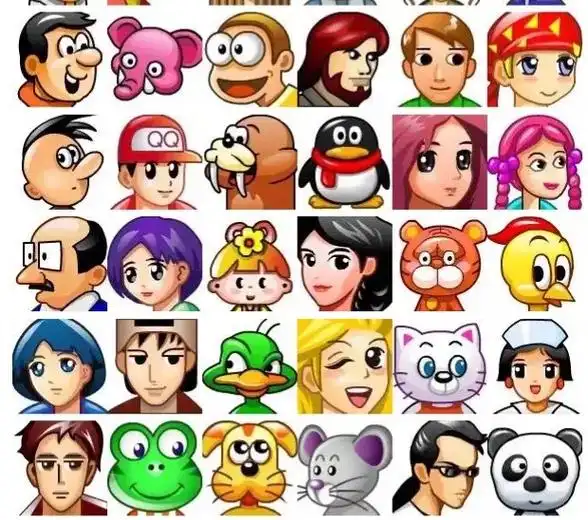 这些经典的头像你用过哪个#八零后的回忆 #qq时代的记忆 - 抖音